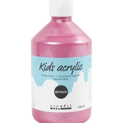 Akrylmaling A-Color, lyserød, 03 - metallic, 500ml