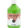 Akryl maling A-Color, lys grøn, 01 - blank, 500ml