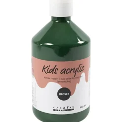 Akrylmaling A-Color, mørk grøn, 01 - blank, 500ml