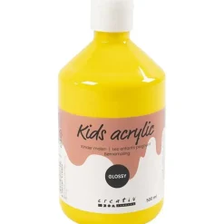 Akrylmaling A-Color, primær gul, 01 - blank, 500ml