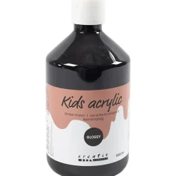 Akrylmaling, A-Color sort, 01 - blank, 500ml
