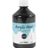 Akrylmaling A-Color, sort, 03 - metallic, 500ml