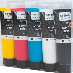 Akrylmaling Creall Studio ass. farver 5x120 ml