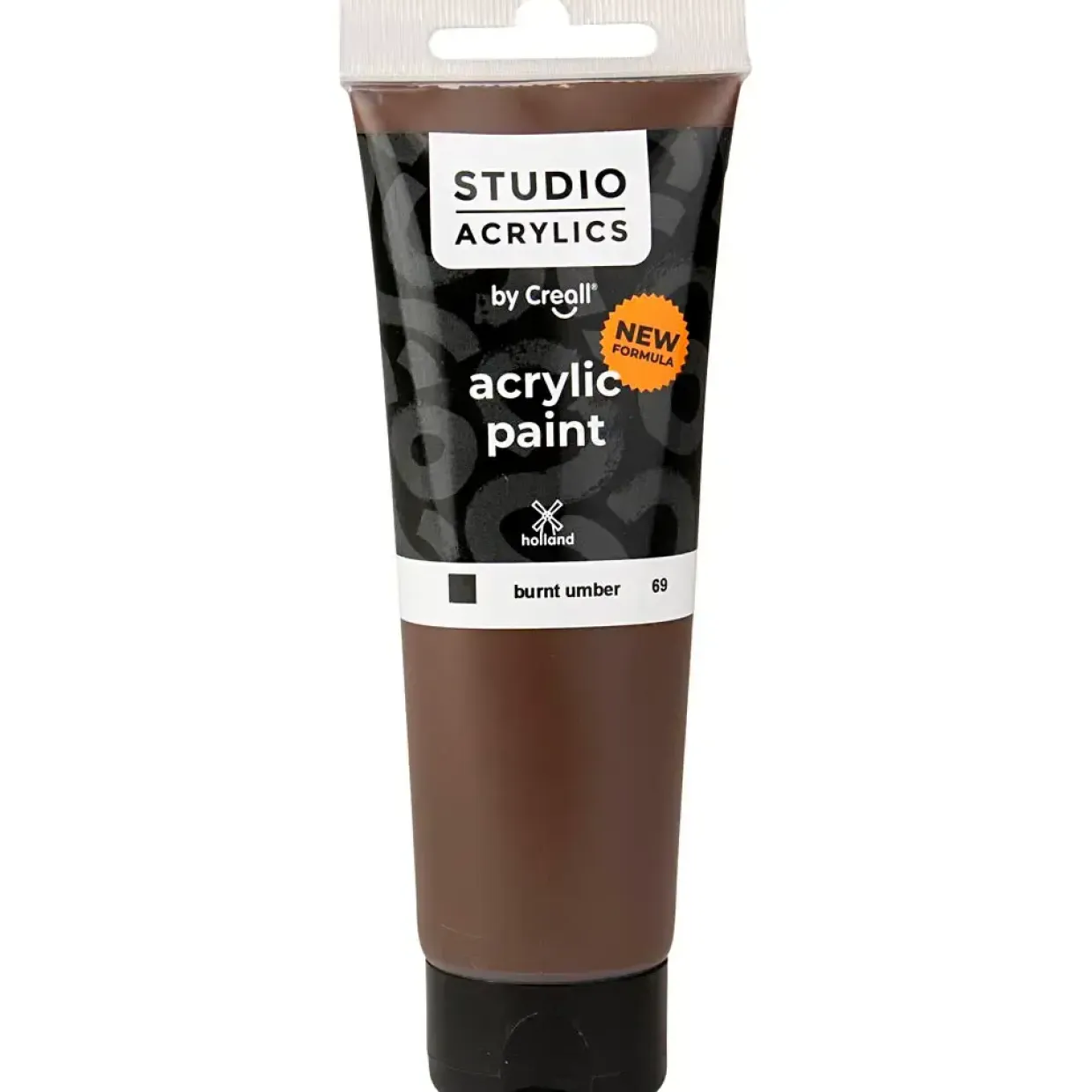 Akrylmaling Creall Studio dækkende burnt umber (69) 120 ml