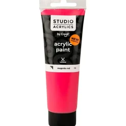 Akrylmaling Creall Studio halvdækkende magenta red (13) 120 ml
