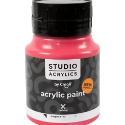 Akrylmaling Creall Studio halvdækkende magenta red (13) 500 ml