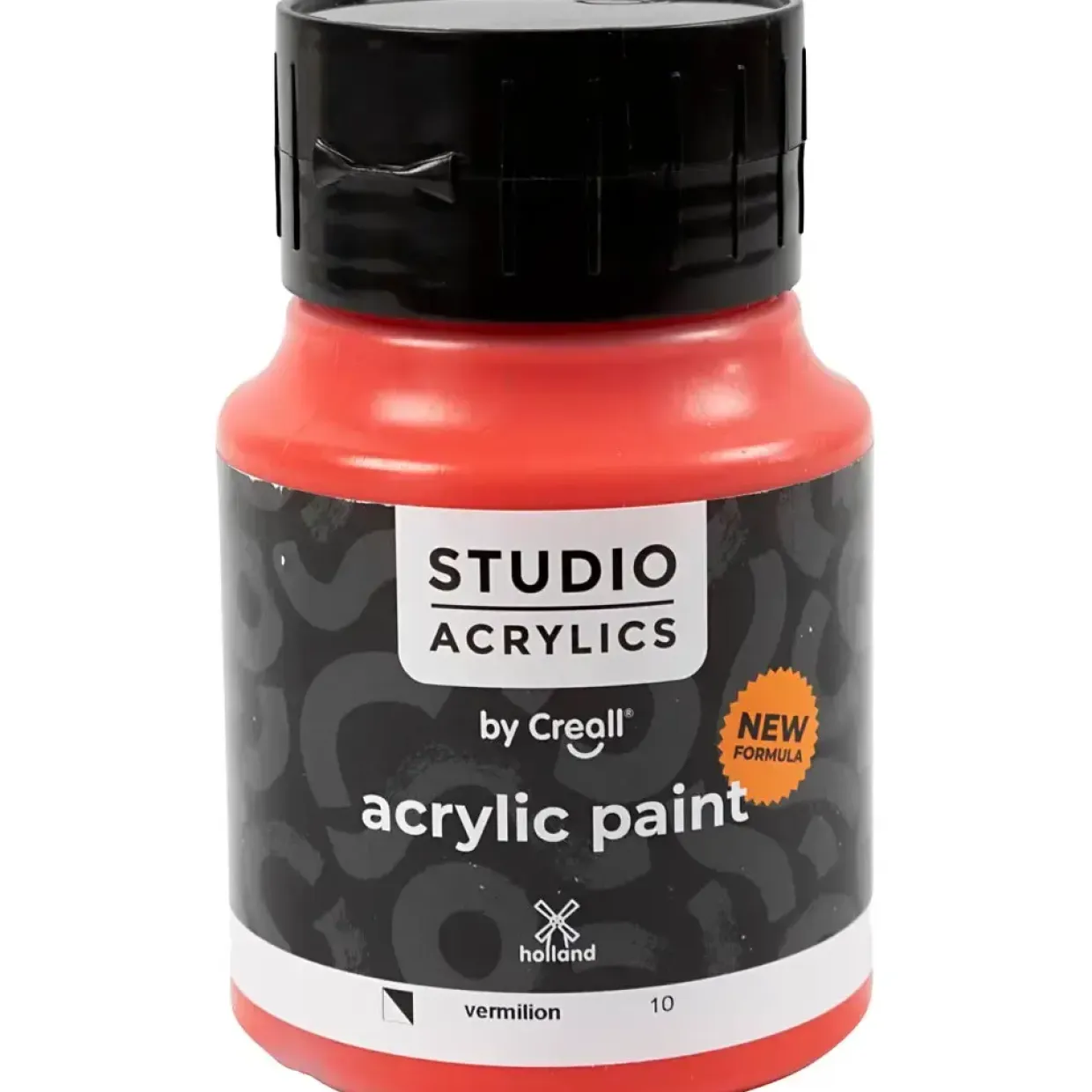 Akrylmaling Creall Studio halvdækkende vermillion (10) 500 ml