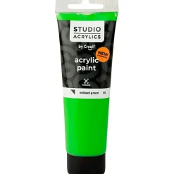 Akrylmaling Creall Studio halvdækkende brilliant green (50) 120 ml