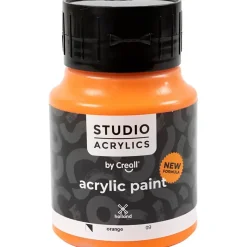 Akrylmaling Creall Studio halvdækkende orange (09) 500 ml