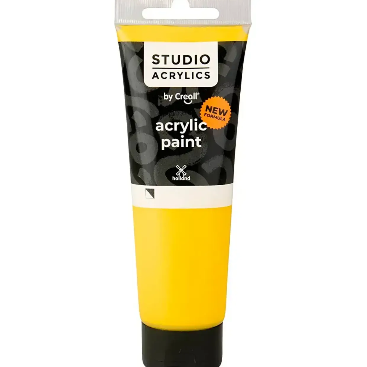 Akrylmaling Creall Studio halvdækkende primary yellow (06) 120 ml