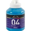 Akrylmaling glitter blå 500 ml