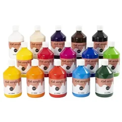 Akryl maling i forskellige farver A-Color 01 blank - 15x500ml