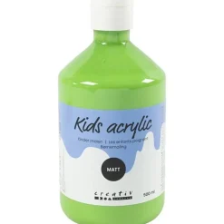 Akrylmaling lys grøn 02 - mat plakatfarve A-Color 500 ml