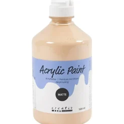 Akrylmaling lys hudfarvet 02 - mat plakatfarve A-Color 500 ml