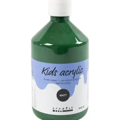 Akrylmaling mørk grøn 02 - mat plakatfarve A-Color 500 ml