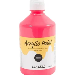 Akrylmaling Neon, neon pink, 500 ml/ 1 fl.