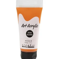 Akrylmaling Pigment Art, halvblank, dækkende, Mars Sort, 75ml