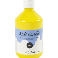 Akrylmaling primær gul 02 - mat plakatfarve A-Color 500 ml