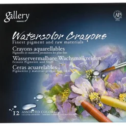 Akvarelkridt Gallery Akvarel 8 mm himmelblå (337) - 12 stk