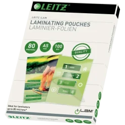A5 Lamineringslommer Leitz 80 mic | 100 stk