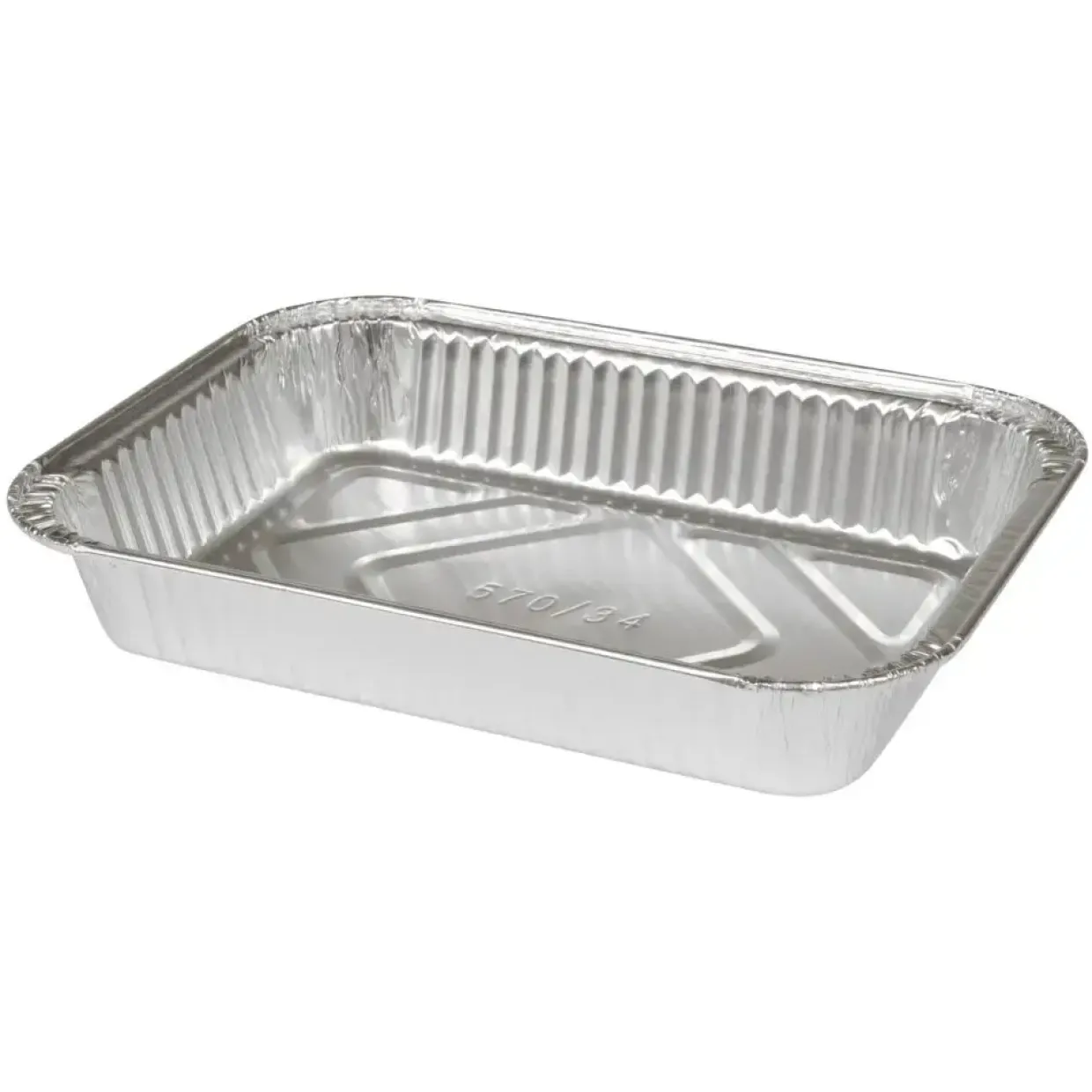 Aluminiumsbakke, rektangulær, aluminium, 610 ml - 480 stk