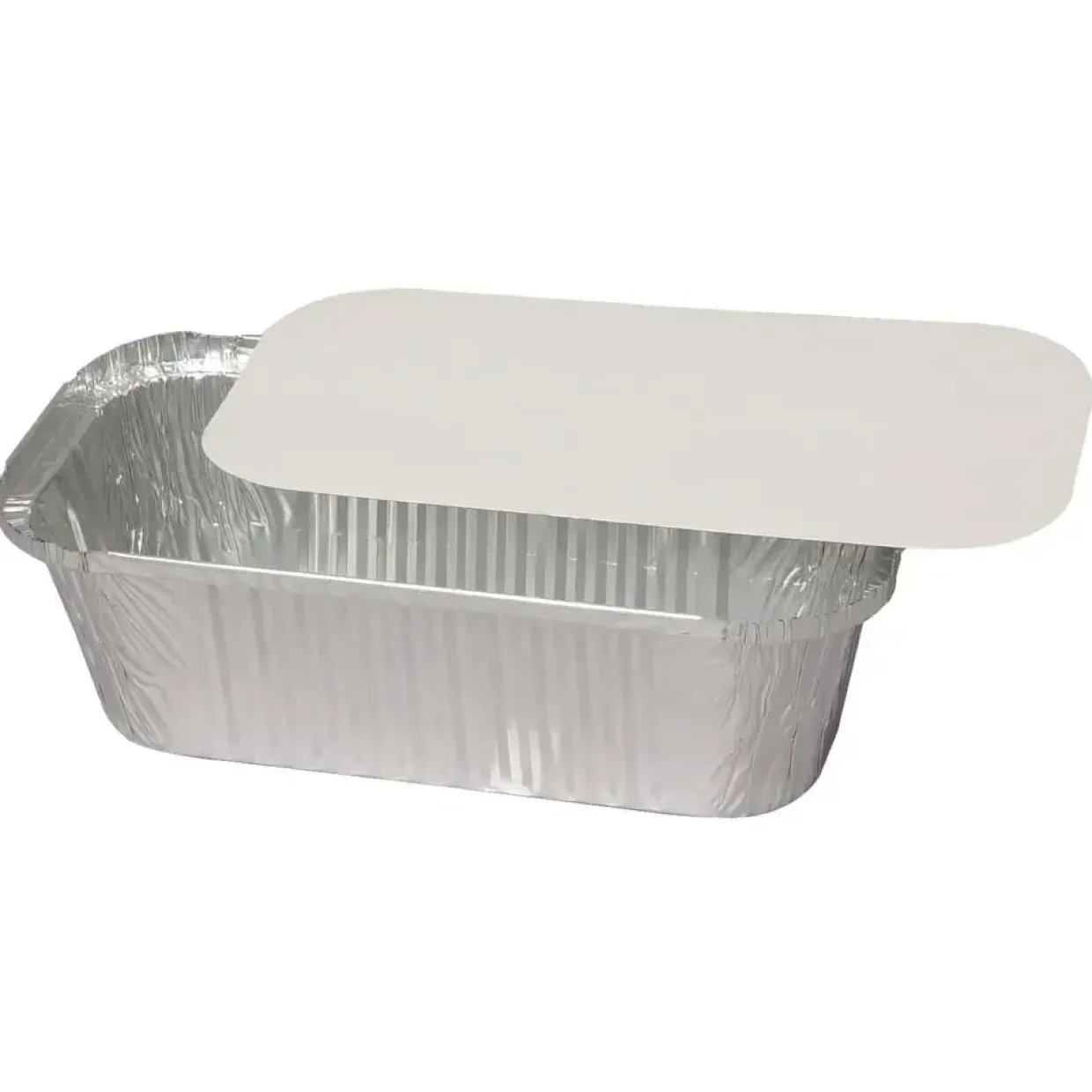 Aluminiumsbakker 25,9x13,4x7,4cm 1500 ml sølv aluminium 1500 ml rektangulær - 800 stk