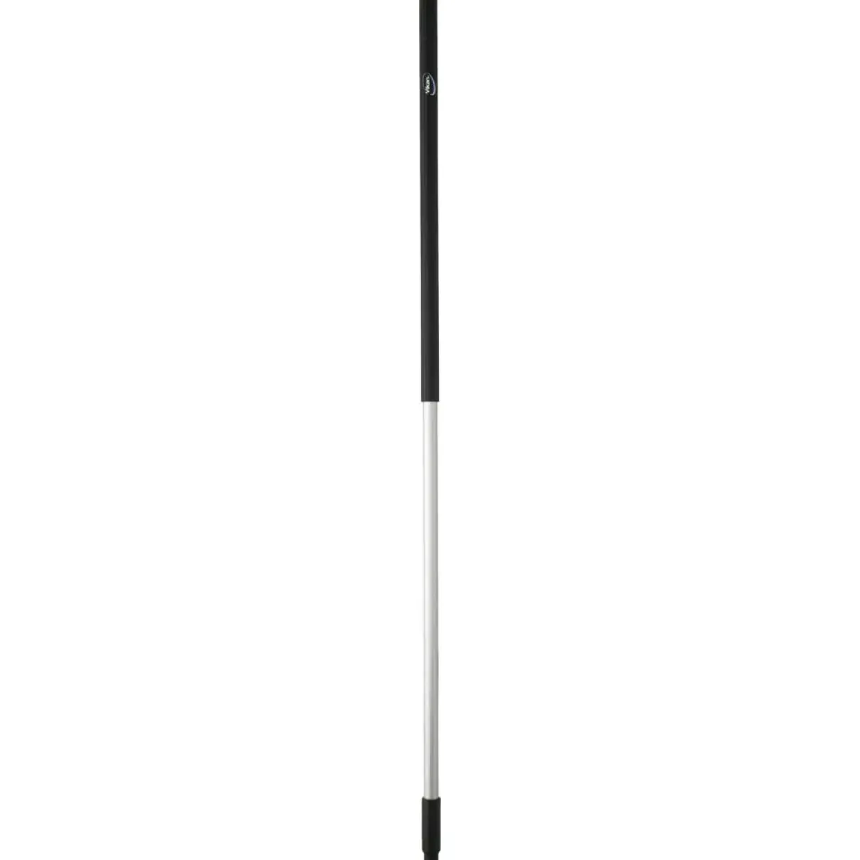 Aluskaft, sort/alu, med gevind, 150 cm,
