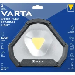 Arbejdslampe Varta Stadium Work Flex - sort