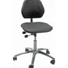 Arbejdsstol Comfort ESD, PU-sæde