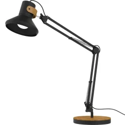 Arkitektlampe Unilux Baya Bamboo LED dobbel metal arm 2 x 36cm