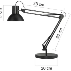 Arkitektlampe Unilux Success 66 led sort