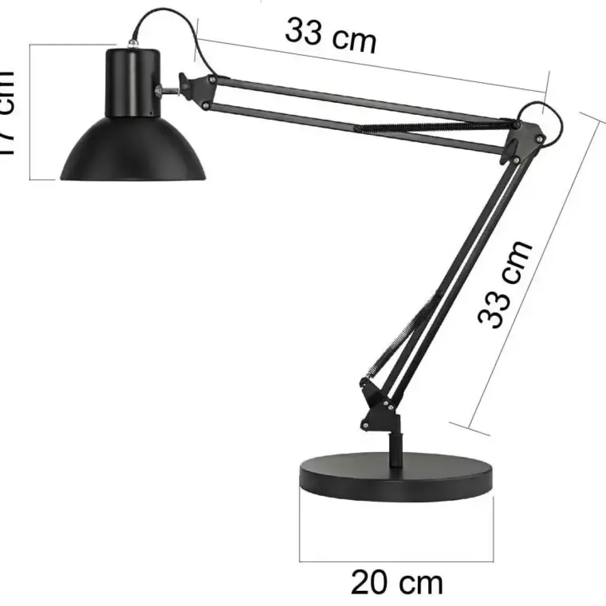 Arkitektlampe Unilux Success 66 led sort
