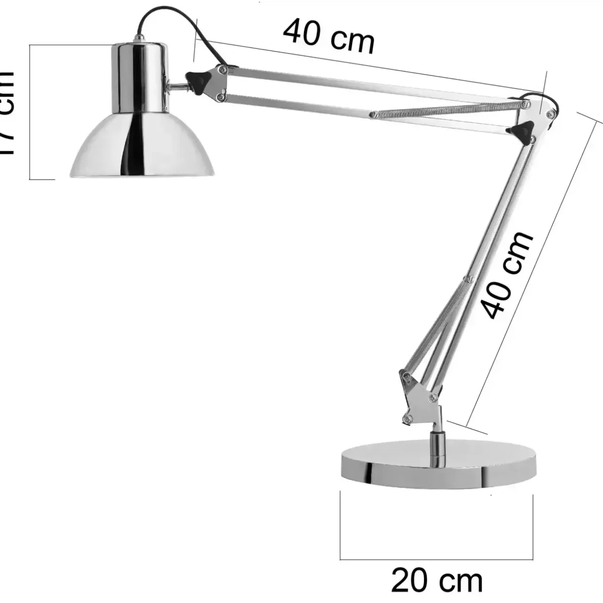 Arkitektlampe Unilux Success 88 led krom