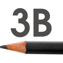 Art Design tegneblyanter, dia. 6,9 mm, mine: 1,8 mm, hårhed: 3B, 12stk.