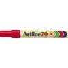 Artline 70 Marker - Permanent rød 1,5 mm - 12 stk