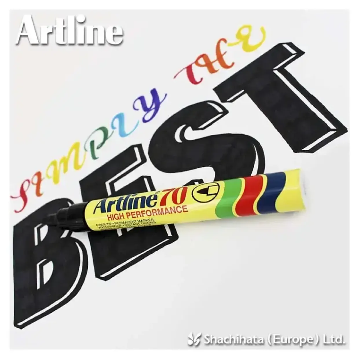 Artline 70 Marker - Permanent rød 1,5 mm - 12 stk