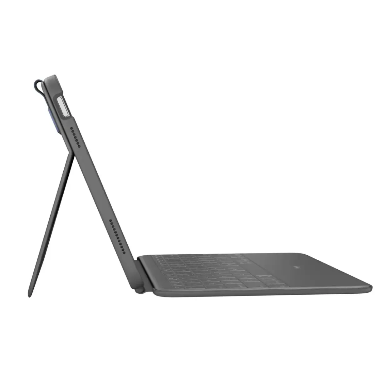 astatur med Smart Connector til iPad - Logitech Rugged Folio iPad 10.9" (10. gen) - Oxford Grå - Nordic layout