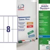 Avery etiketter J8875-5 - Magnetlabel inkjet 8 pr. ark 50 x 140 mm - 5 ark