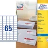 Avery etiketter J8651-25 - Mini adresse etiket inkjet 65 pr. ark 38,1 x 21,2 mm - 25 ark