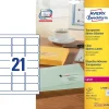 Avery etiketter L7560 - Klar adresse laser label 21 pr. ark 63,5 x 38,1 mm - 25 ark