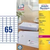 Avery etiketter L7651 - Laseretiket 65 pr. ark 38,1 x 21,2 mm - 25 ark