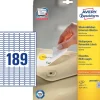 Avery etiketter L4731-25 - Laserlabel aftagelige 25,4 x 10 mm - 25 ark