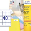 Avery Etiketter - L7654-100 - 40 pr. ark - 45,7 x 25,4 mm - 100 ark