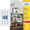 Avery Etiketter L477820 - 48 pr. ark 45,7 x 21,2mm - 20 ark