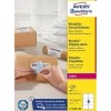 Avery etiketter m BlockOut hvid 99,1x67,7mm 100 ark á 8stk