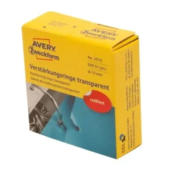 Avery 3510 - Hulforstærkere selvklæbende transparent - 500 stk i pakke