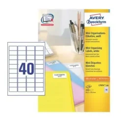 Avery L7654-100 Adresseetiketter 45,7x25,4mm (4000)