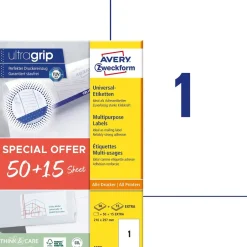 Avery Universaletiketter 210x297mm Promotion (65)