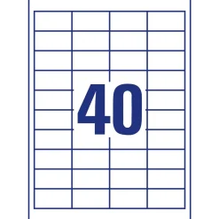 Avery Universaletiketter 48,5x25,4mm Promotion (2600)