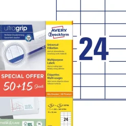 Avery Universaletiketter 70x36mm Promotion (1560)
